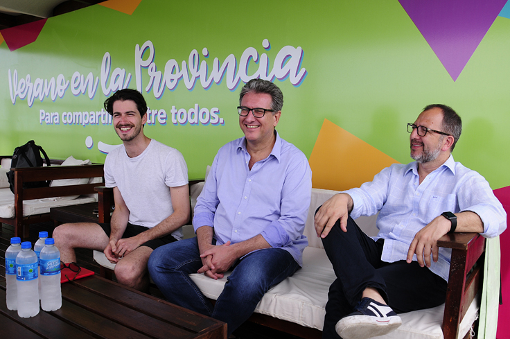 El Presidente del Instituto junto al Secretario general de Gobierno, Fabián Perechodnik y el Subsecretario Martín Robles.