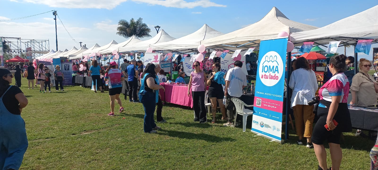 Durante el evento, se montaron gazebos de los distintos organismos provinciales que brindaron información promo preventiva